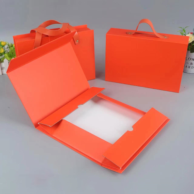 Custom Portable One Piece Folding Gift Box Color Printing Wine Gift Packaging Flap Box