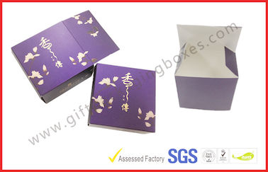 210gsm Ivory Card Board Packaging for Cake , Offset Pantone Color Printed Matt Purpel Card Box