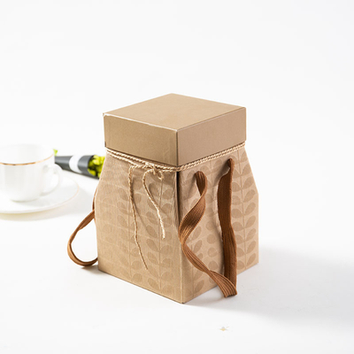 Handheld Gift Packaging Boxes Recyclable Paperboard 4C Offset Printing