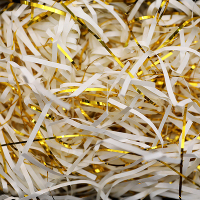 Double color mixed gold silk Lafite grass shredded paper silk Valentine's Day gift box decoration filling