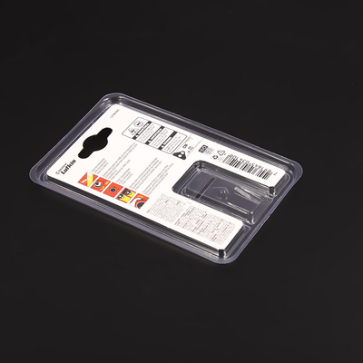 Custom pvc transparent blister inner tray anti-theft card blister packaging precision hardware blister inner tray