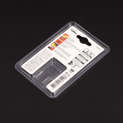 Custom pvc transparent blister inner tray anti-theft card blister packaging precision hardware blister inner tray