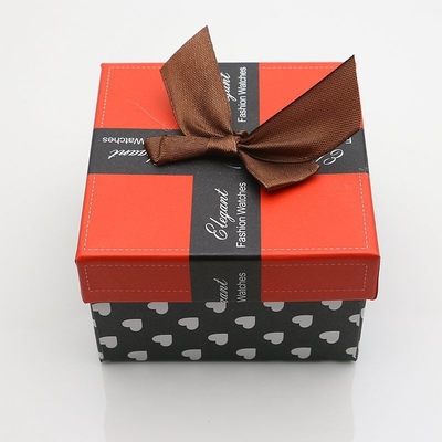 Watch box bow exquisite cardboard gift box watch box gift box customization