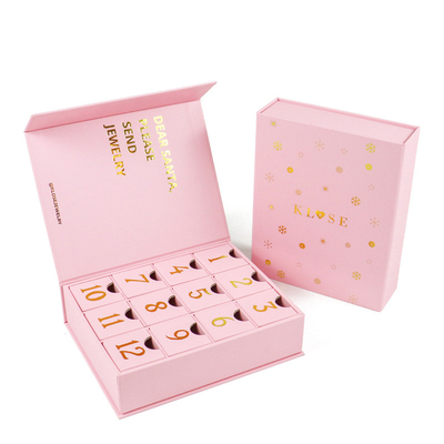 Gold stamping printing surprise birthday countdown calendar gift box can be customized mystery gift box