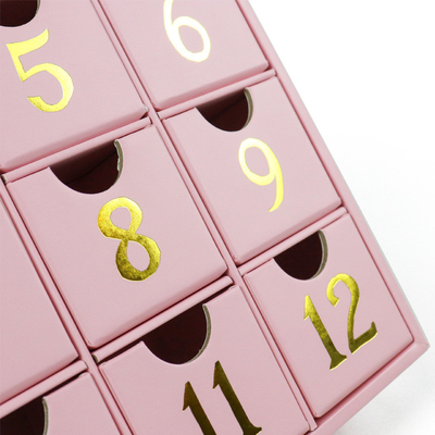 Gold stamping printing surprise birthday countdown calendar gift box can be customized mystery gift box