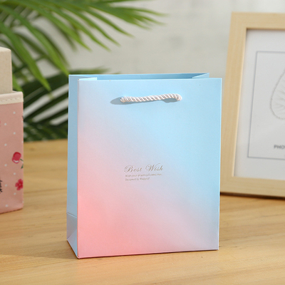 Birthday gift bag with hand-made paper bag perfume lipstick gift bag small Christmas bag