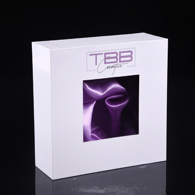Clothing shirt with packaging box custom scarf silk scarf gift box cover window customization