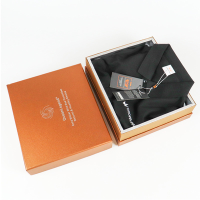 Silver ironing process built-in satin cloth shirt T-shirt suit gift box Custom high-end heaven and earth cover gift box