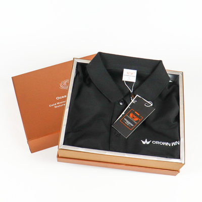 Silver ironing process built-in satin cloth shirt T-shirt suit gift box Custom high-end heaven and earth cover gift box
