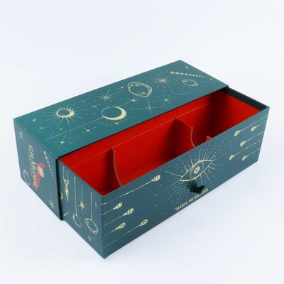 High-grade hot stamping printing drawer type red wine packaging gift box holiday gift gift box customization