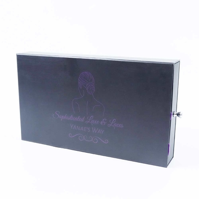 Drawer wig beauty tools packaging box with satin cloth custom cardboard high-grade paper packaging box gift box