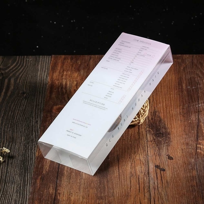 Custom wig packaging box Transparent pvc hair salon hair supplies plastic box Flat rod pet plastic box custom