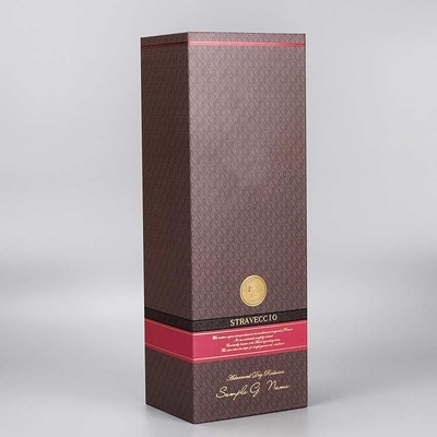 Book type single red wine box wine packaging box exquisite red clamshell gift box gray plate wine box customization